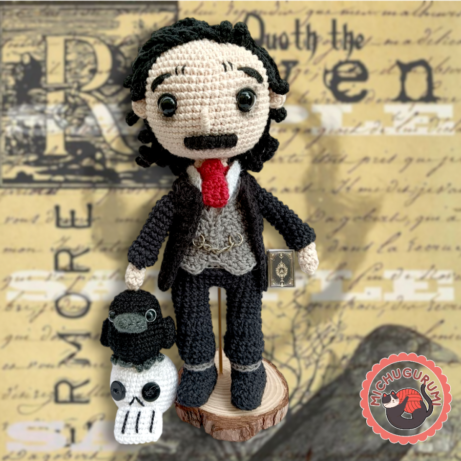 Edgar Allan Poe Amigurumi 